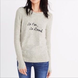 Madewell Cosy Thumb Loop Sweater Sz Small